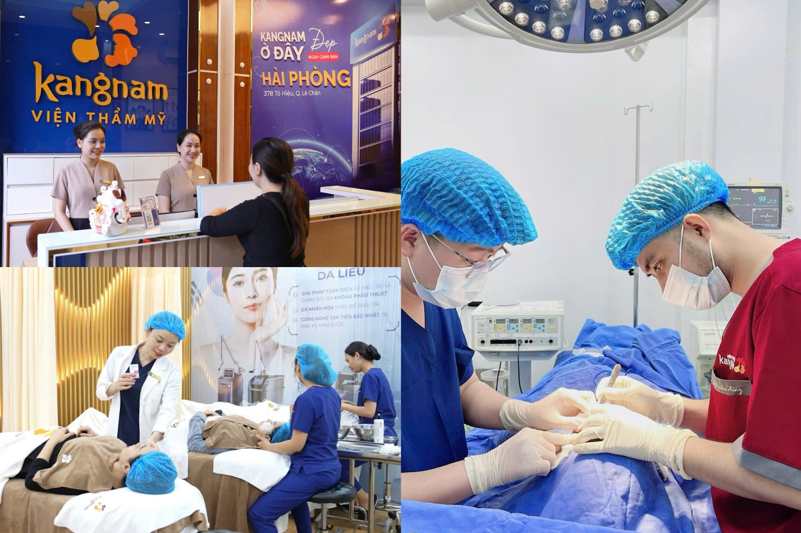 Quy mô hệ thống kangnam rộng khắp tỉnh thành, đây là cơ sở tại Hải Phòng